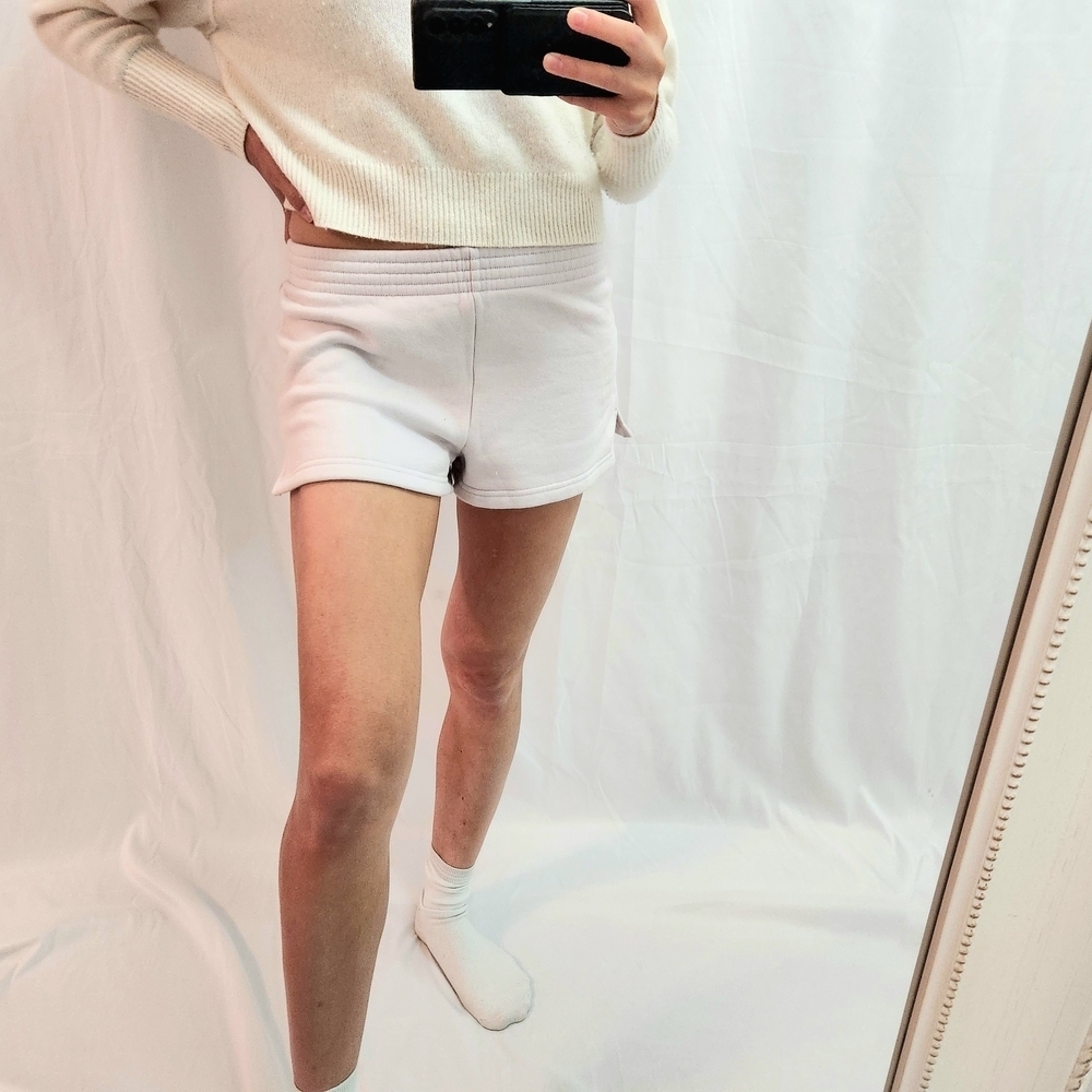 Aritzia TNA Cream Athletic Shorts